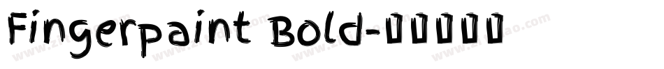 Fingerpaint Bold字体转换